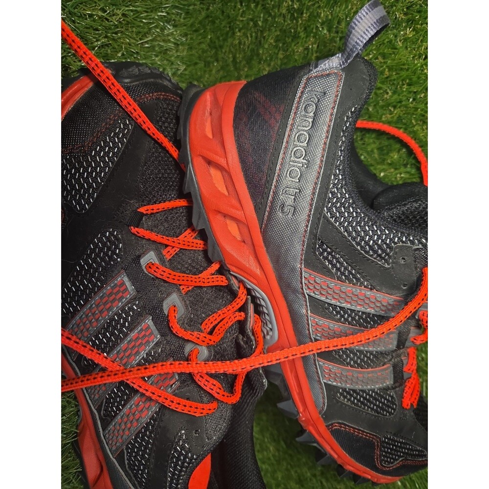 ADIDAS Kanadia TR Black Grey Red Trail Running Shoes men’s Size 11